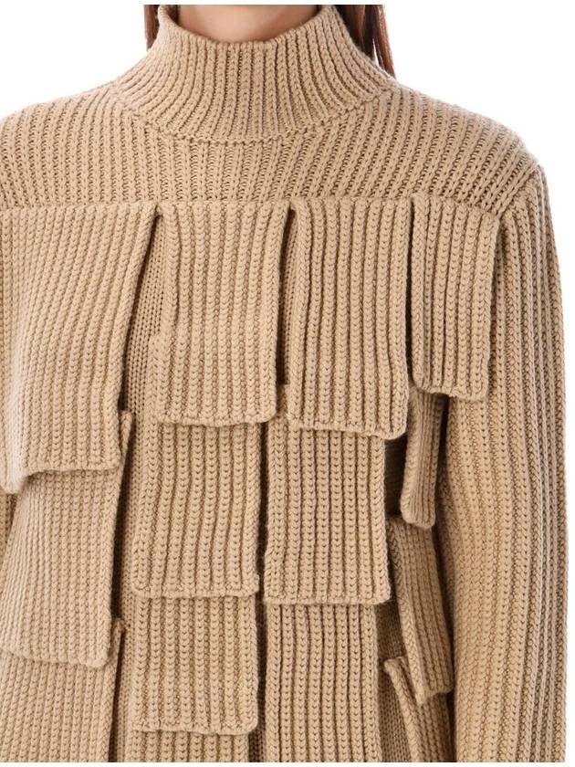 flap turtleneck beige - JW ANDERSON - BALAAN 4