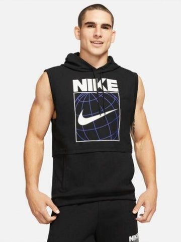 01 CZ2562 010 Dry fit graphic short hooded t shirt black - NIKE - BALAAN 1