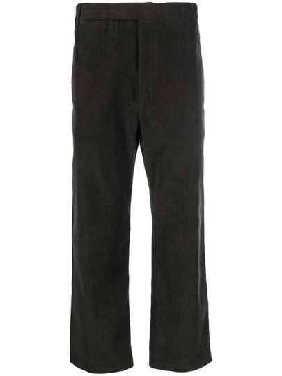 Men's Corduroy Straight Pants Dark Brown - THOM BROWNE - BALAAN 2