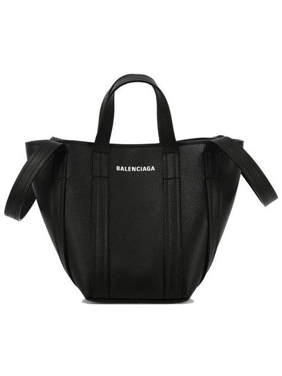 Everyday XS Grained Calfskin Shoulder Tote Bag Black - BALENCIAGA - BALAAN 2