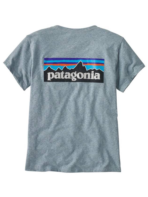 P-6 Logo Responsive T-Shirt Thermal Blue - PATAGONIA - BALAAN 3