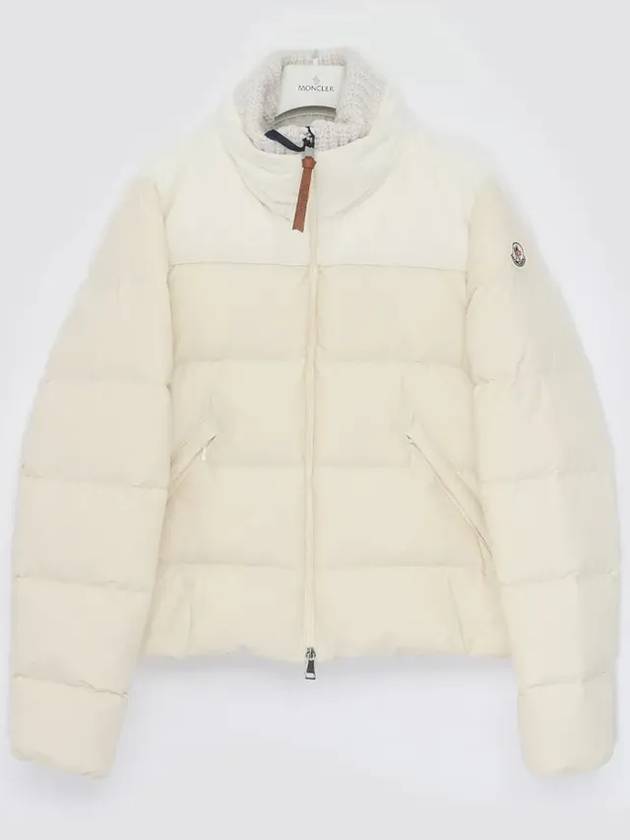 AUFFRIQUE patch logo velvet point padded women s jacket 1A00074 5977X 050 - MONCLER - BALAAN 3