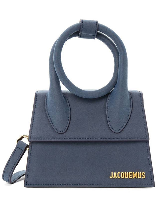 Le Chiquito Neude Tote Bag Dark Navy - JACQUEMUS - BALAAN.