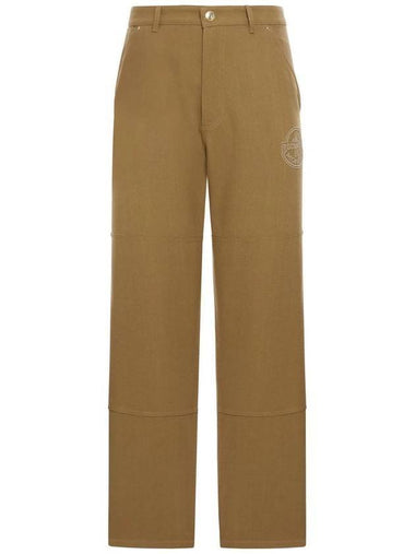 By Jay-Z Cotton Canvas Wide Pants Gold - MONCLER - BALAAN 1