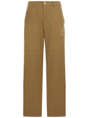 By Jay-Z Cotton Canvas Wide Pants Gold - MONCLER - BALAAN 1