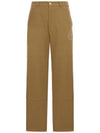 By Jay-Z Cotton Canvas Wide Pants Gold - MONCLER - BALAAN 1