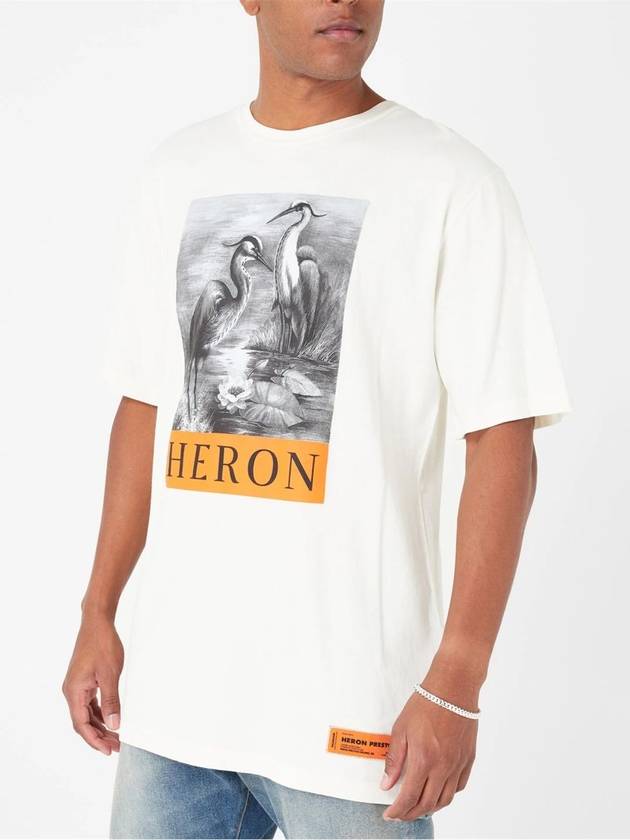 OS Heron BW Logo Print T-Shirt - HERON PRESTON - BALAAN 4