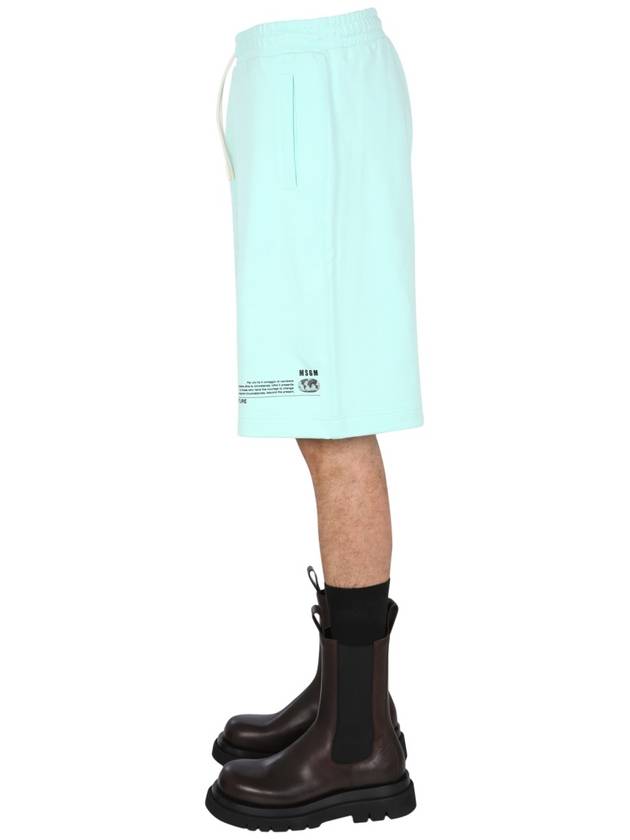 Bermuda Shorts Light Blue - MSGM - BALAAN 4