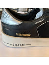 Stardan Suede Nappa Low Top Sneakers Black Silver - GOLDEN GOOSE - BALAAN 6