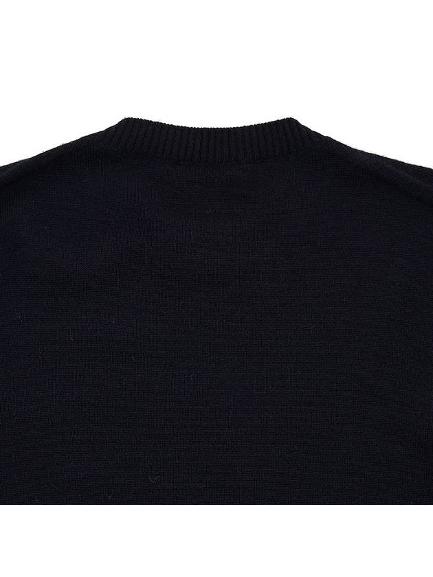 CD Icon Signature Cashmere Knit Top Navy - DIOR - BALAAN 8