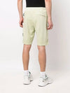 Men's Waffen Patch Fleece Bermuda Shorts Light Green - STONE ISLAND - BALAAN.