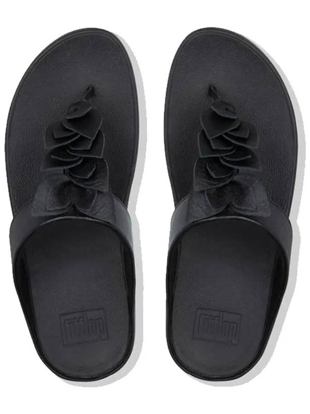 Pinot Leaf Toepost All Black Leather Women's - FITFLOP - BALAAN 2