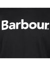 Logo Print Cotton Sweatshirt Black - BARBOUR - BALAAN 7