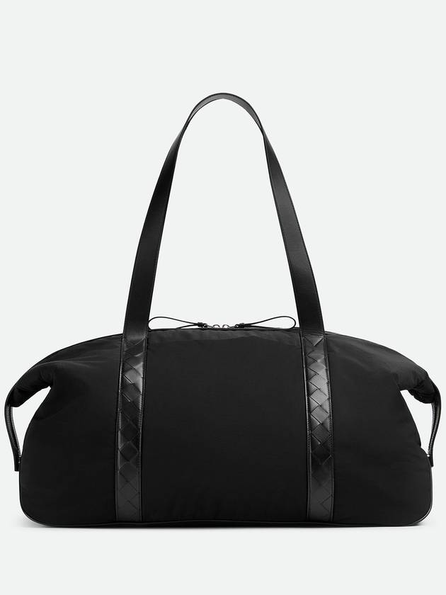 Large Crossroad Weekender Duffel Bag Black - BOTTEGA VENETA - BALAAN 4