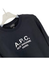 Rufus Embroidery Logo Sweatshirt Black - A.P.C. - BALAAN 3