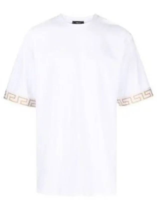 Greca Gym Logo Crew Neck Short Sleeve T-Shirt White - VERSACE - BALAAN 2