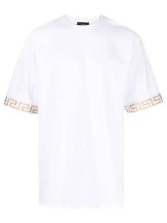 Greca Gym Logo Crew Neck Short Sleeve T-Shirt White - VERSACE - BALAAN 2