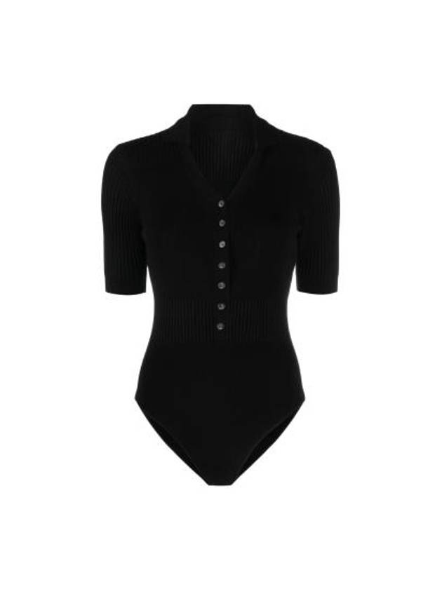 Le Body Yauco Polo Bodysuit Black - JACQUEMUS - BALAAN 2