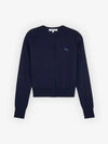 Baby Fox Patch Regular Cardigan Blue - MAISON KITSUNE - BALAAN 2