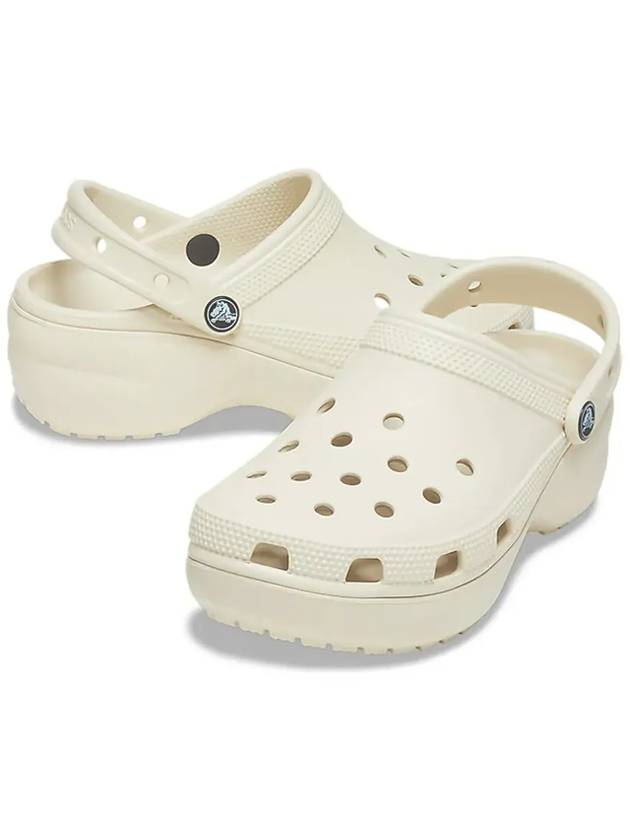 Classic Platform Clog Sandals Beige - CROCS - BALAAN 6