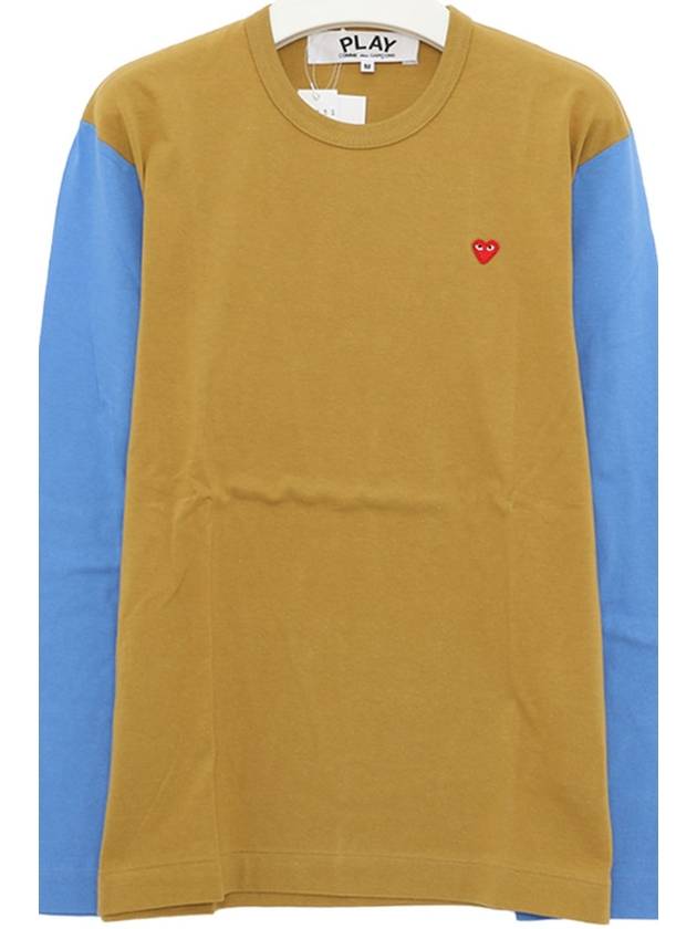 P1T316 ORANGE BLUE T Shirt - COMME DES GARCONS - BALAAN 4