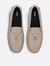 CD Diamond Grained Calfskin Loafers Beige - DIOR - BALAAN 3