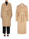 Tan Madame Wool Coat Camel 241118F059000 - MAX MARA - BALAAN 1