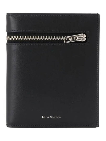 11Th Anniversary Signature Logo 3-Fold Half Wallet Black - ACNE STUDIOS - BALAAN 2