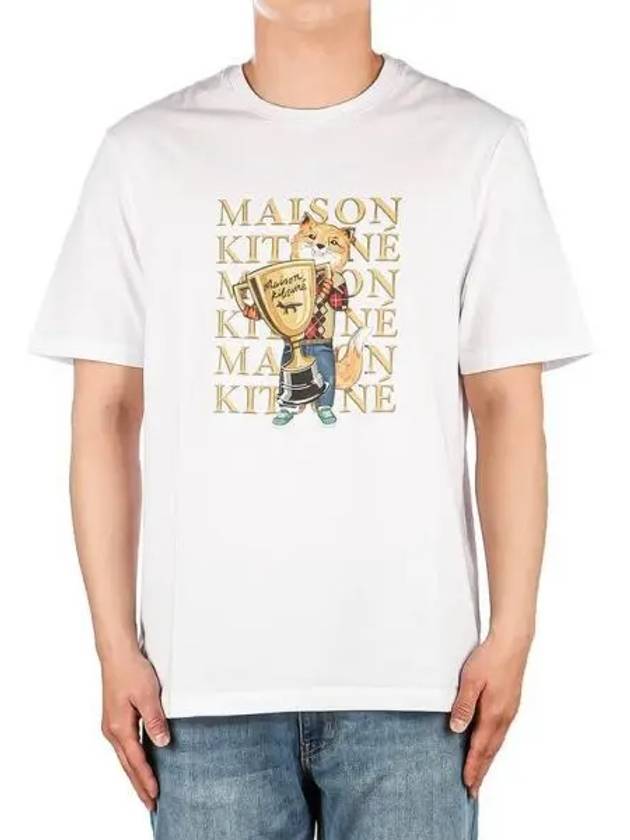 Men s Fox Champion Short Sleeve T Shirt 270532 - MAISON KITSUNE - BALAAN 1