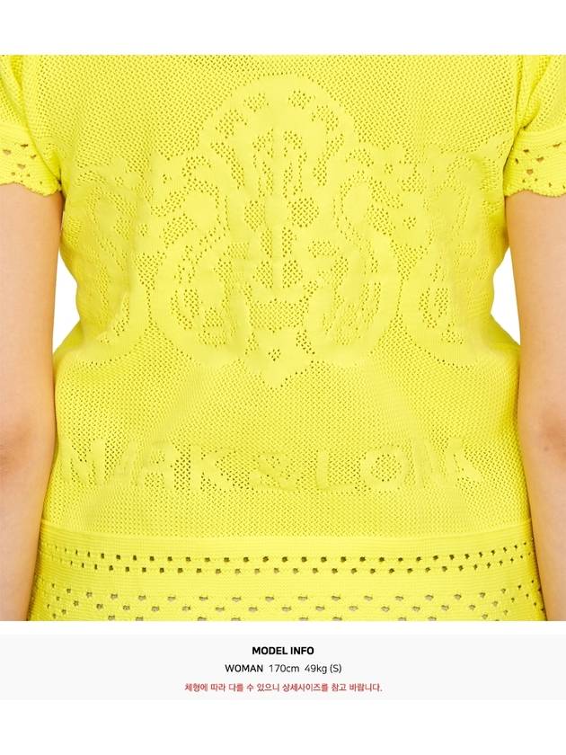 Golf Wear Women s Short Sleeve Knit MLW 3A AB04 YELLOW - MARK & LONA - BALAAN 11