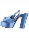 satin platform sandals blue - Nº 21 - BALAAN.