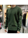 Wappen Patch Crew Neck Wool Knit Top Khaki - STONE ISLAND - BALAAN 4