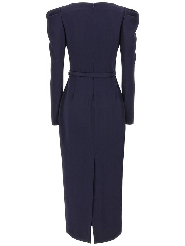 Alessandra Rich Belt Crepe Dress - ALESSANDRA RICH - BALAAN 2