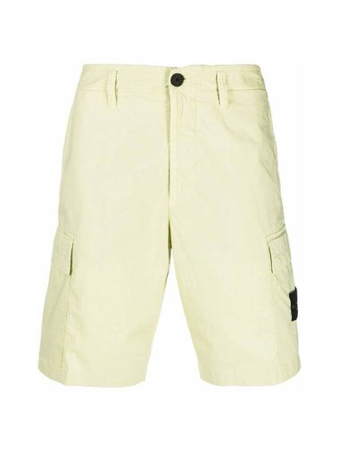 Cargo Bermuda Shorts Light Green - STONE ISLAND - BALAAN 1