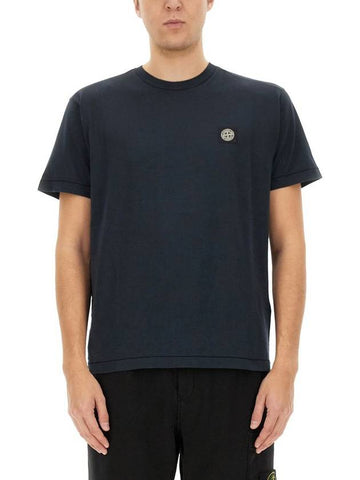 Stone Island T-Shirt With Logo - STONE ISLAND - BALAAN 1