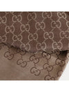 Large Silk Muffler Brown - GUCCI - BALAAN.