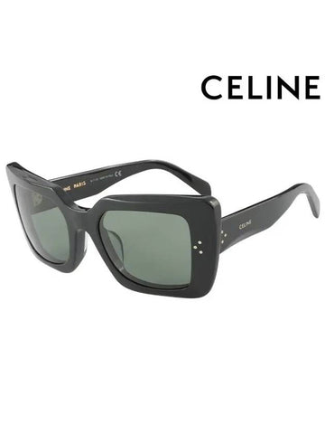 Sunglasses CL40156U 01N Square Acetate Men Women - CELINE - BALAAN 1