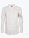 4 Bar Stripe Long Sleeve Shirt White - THOM BROWNE - BALAAN 2