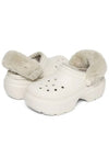 Stomp Lined Clog Fur Sandals White - CROCS - BALAAN 6