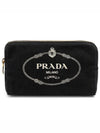 Canapa Logo Multi Pouch Black - PRADA - BALAAN.