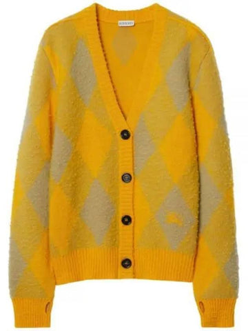 Argyle wool cardigan 8077684 - BURBERRY - BALAAN 1