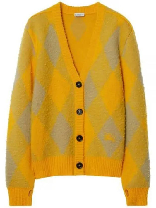 argyle wool cardigan - BURBERRY - BALAAN 2