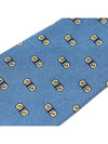 100 silk blue GG pattern tie - GUCCI - BALAAN 5