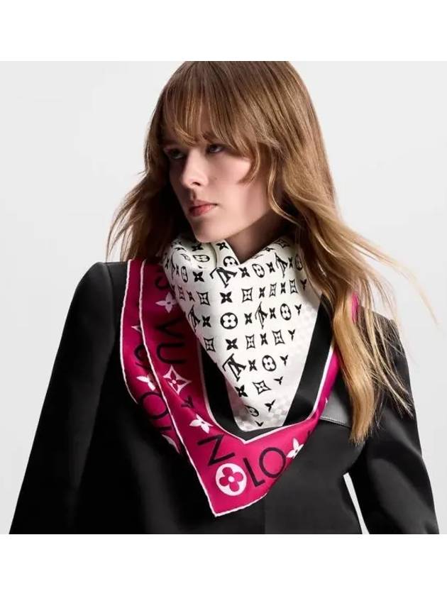 Monogram Infinity Square 90 Scarf Pink - LOUIS VUITTON - BALAAN 2