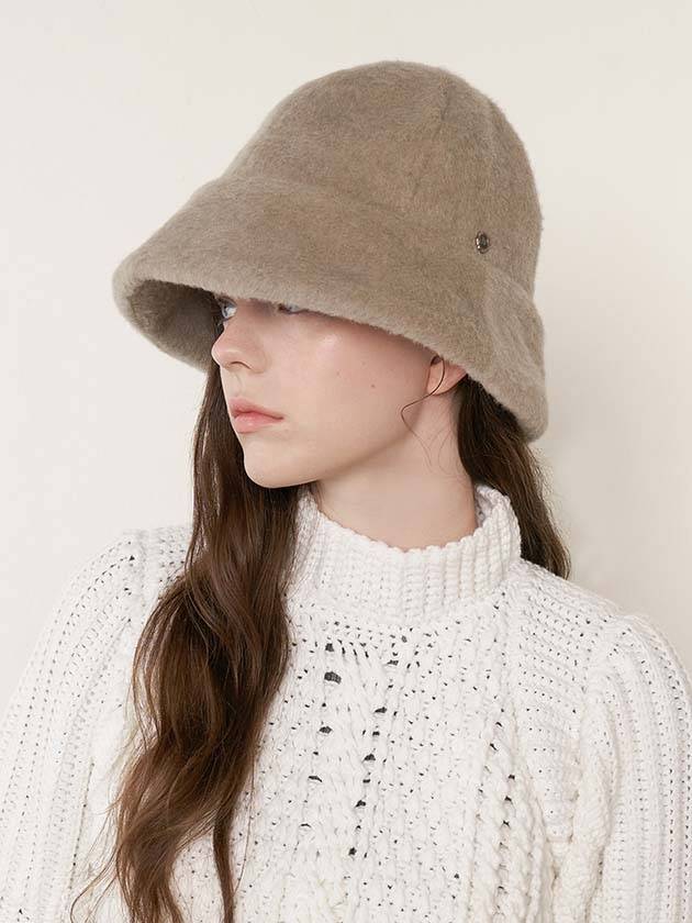 Hazel Hat Alpaca Beige - BROWN HAT - BALAAN 2