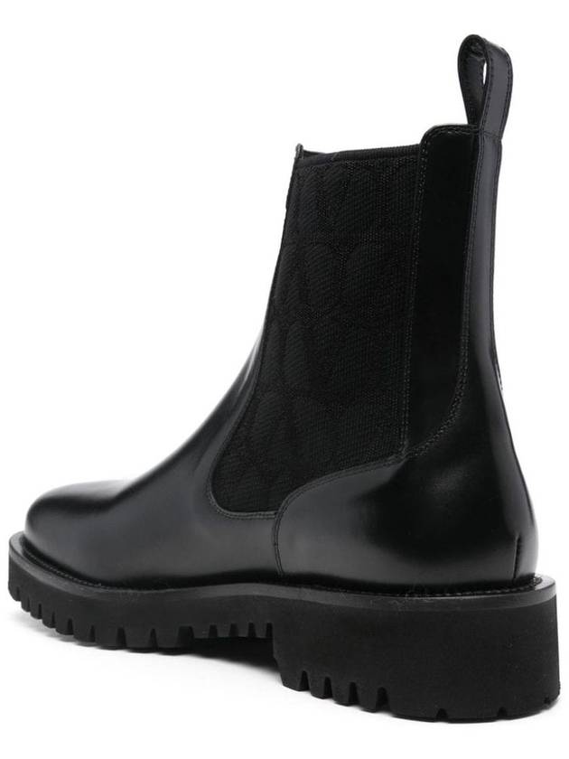 Valentino Garavani Black Leather Boots - VALENTINO - BALAAN 4