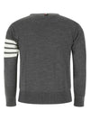 4 Bar Armband Classic Merino Wool Knit Top Medium Grey - THOM BROWNE - BALAAN 3