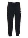 Women's Check Panel Jogger Track Pants Black - BURBERRY - BALAAN 3