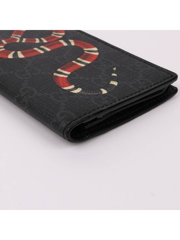 Black GG Supreme Kingsnake Long Wallet 459456 - GUCCI - BALAAN 7