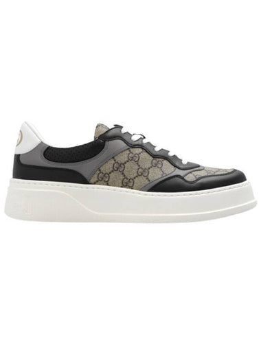 GG Supreme Low Top Sneakers Beige Black - GUCCI - BALAAN 1